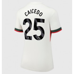Dámské fotbalový oblečení Chelsea Moises Caicedo #25 Venkovní košile 2025-26 Krátkým Rukávem